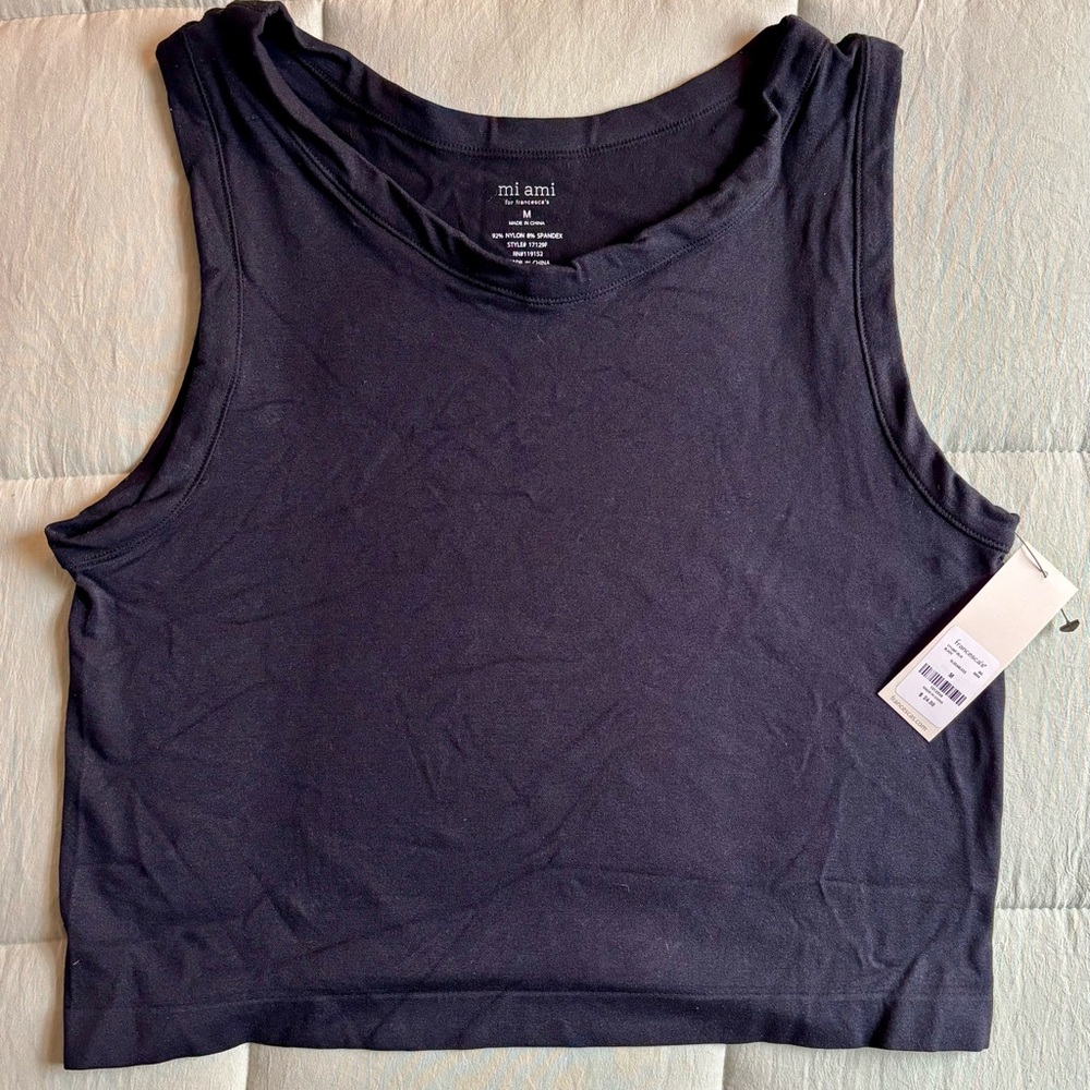 Francesca's Collections Black Tank Top